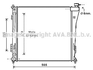 AVA QUALITY COOLING Radiaator,mootorijahutus HY2305